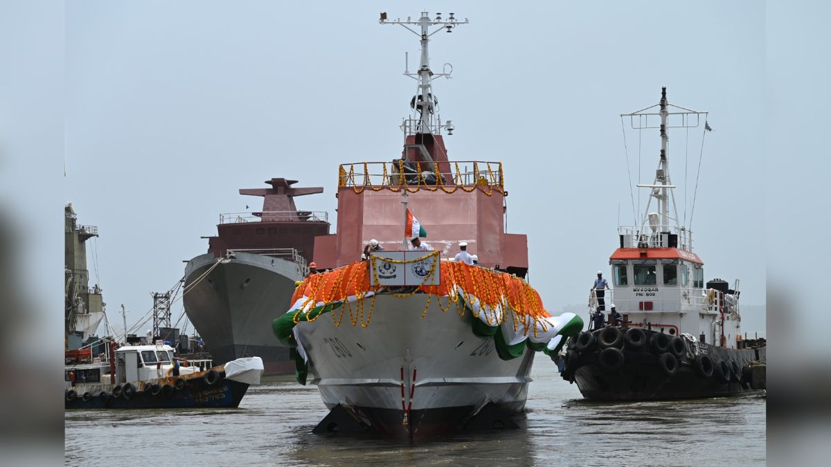 Indian Coast Guard Launches Fifth FPV ‘Achal’ Amid Push For Indigenous Shipbuilding