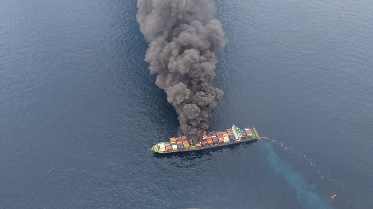 Key Coast Guard, Navy Ships Used In Massive Rescue Op For Fire-Struck Ship Off Kerala Coast