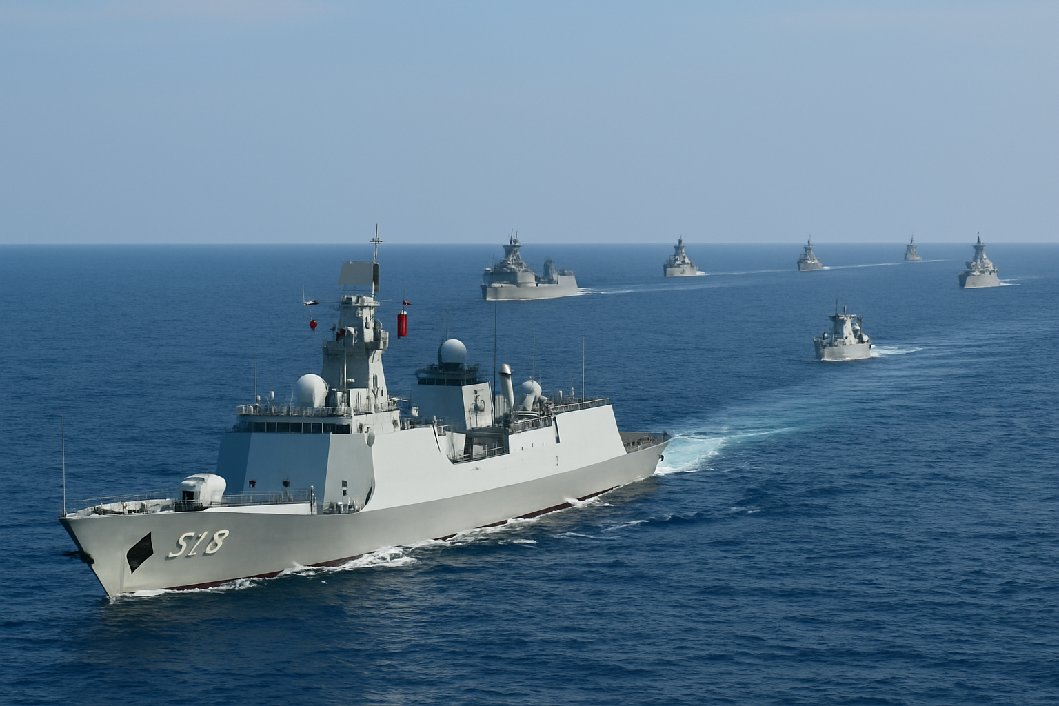 Taiwan Detects Six Chinese Naval Vessels Operating Near Its Waters