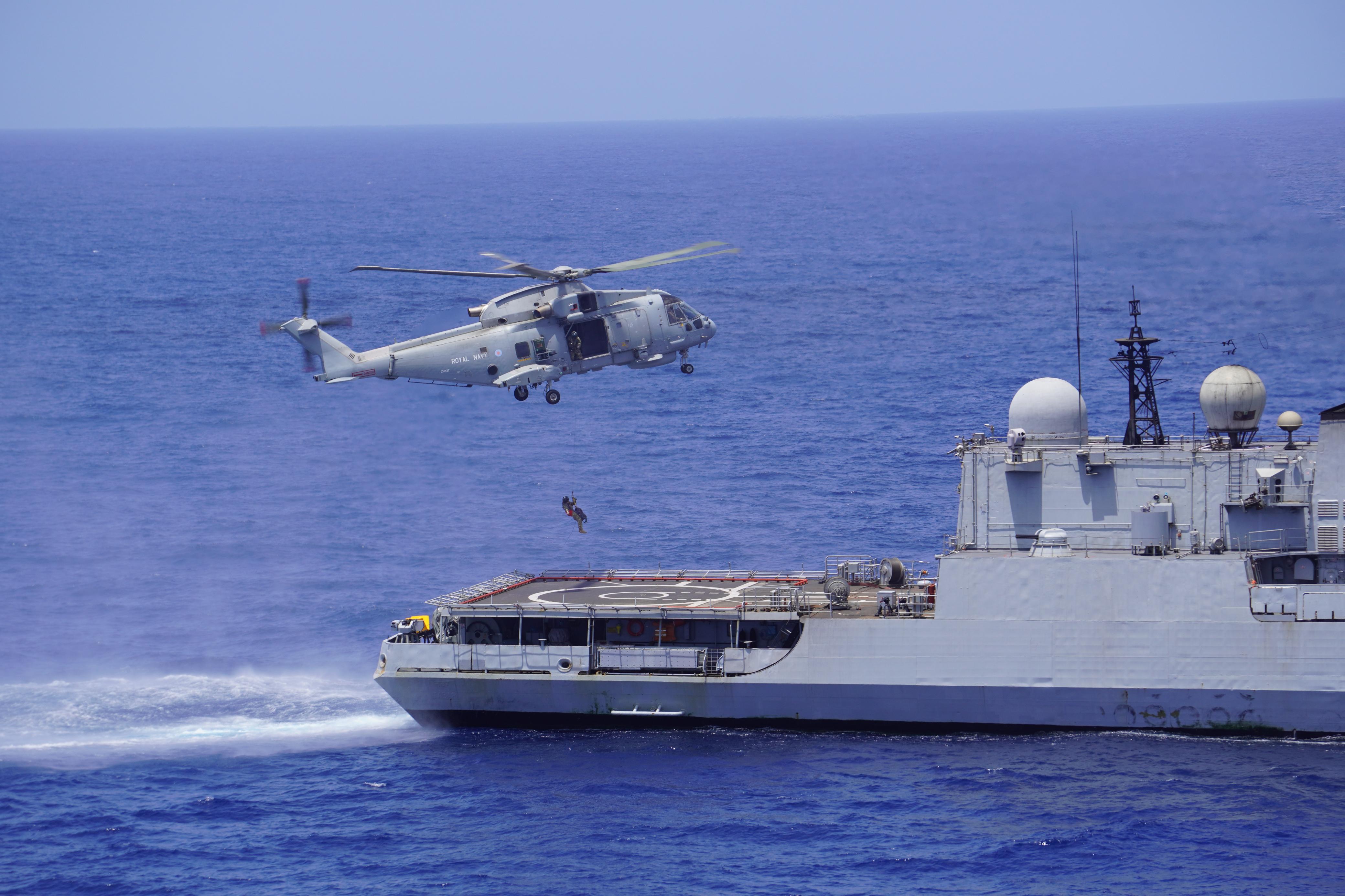Indian Navy Joins Forces with UK Carrier Strike Group in High-Stakes PASSEX