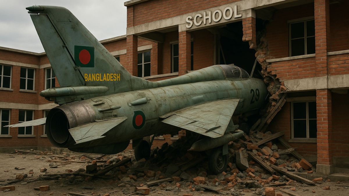 Bangladesh Air Force’s F-7 Crashes Into School; At Least 1 Killed And 13 Injured