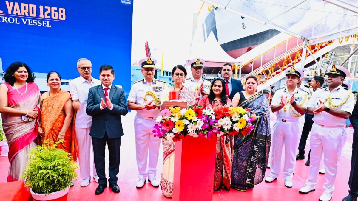 Samudra Prachet: Goa Shipyard’s 2nd Pollution Control Vessel For Coast Guard Launched