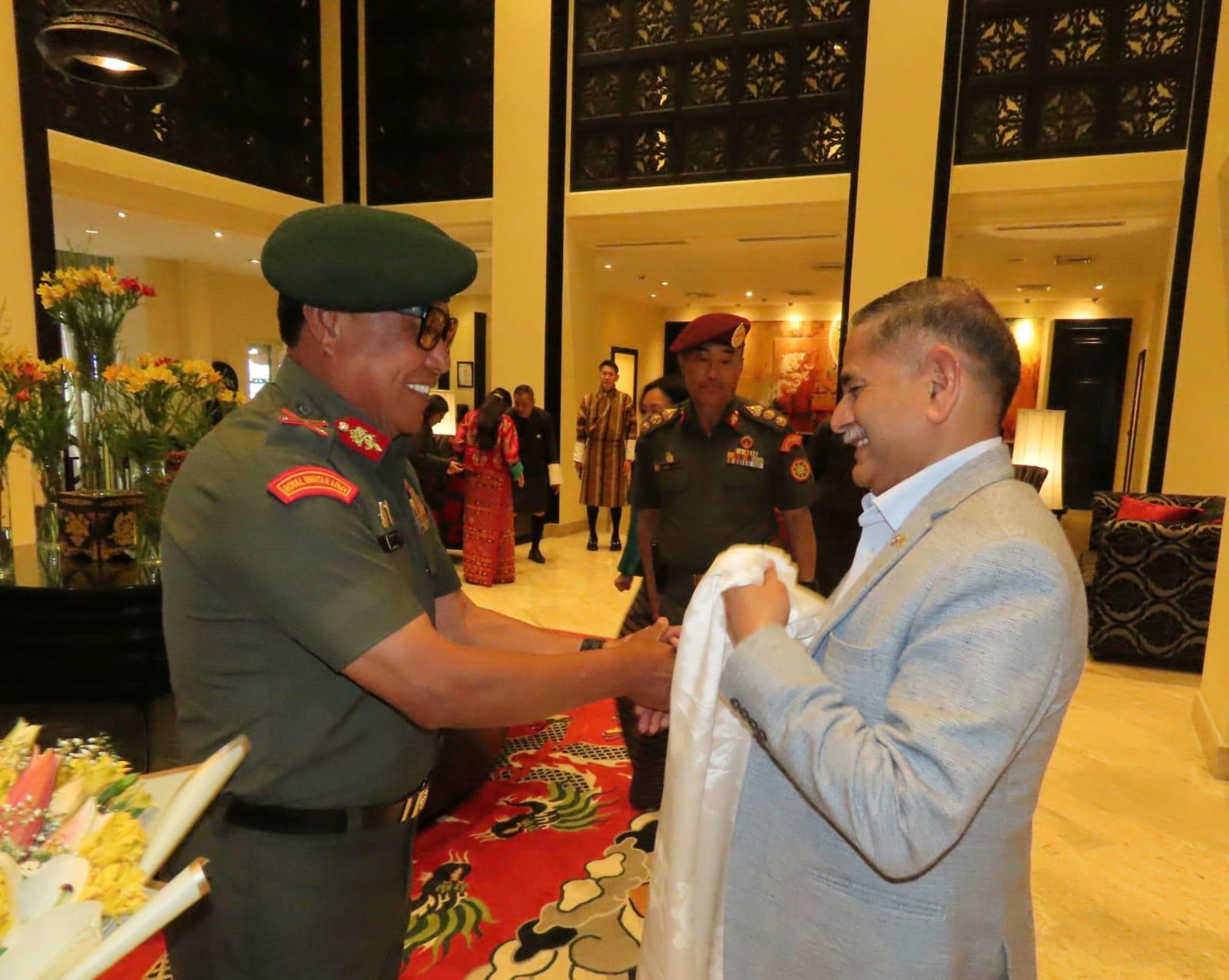 Gen Upendra Dwivedi in Bhutan