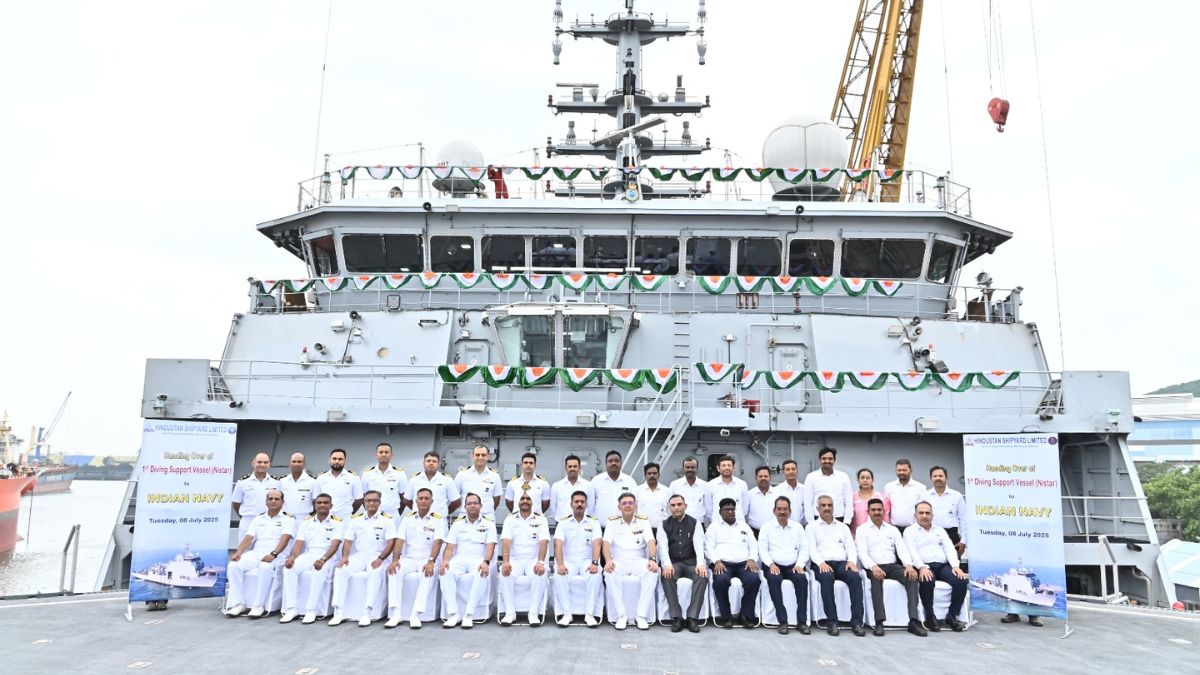Hindustan Shipyard Delivers First ‘Made In India’ Diving Support Vessel ‘Nistar’ To Navy