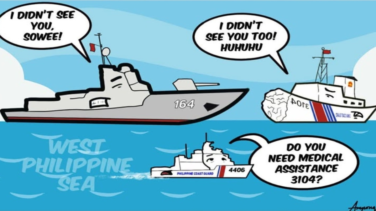 USS Higgins In South China Sea After PLAN Ships Crash In Each Other While Chasing Philippines Coast Guard Craft