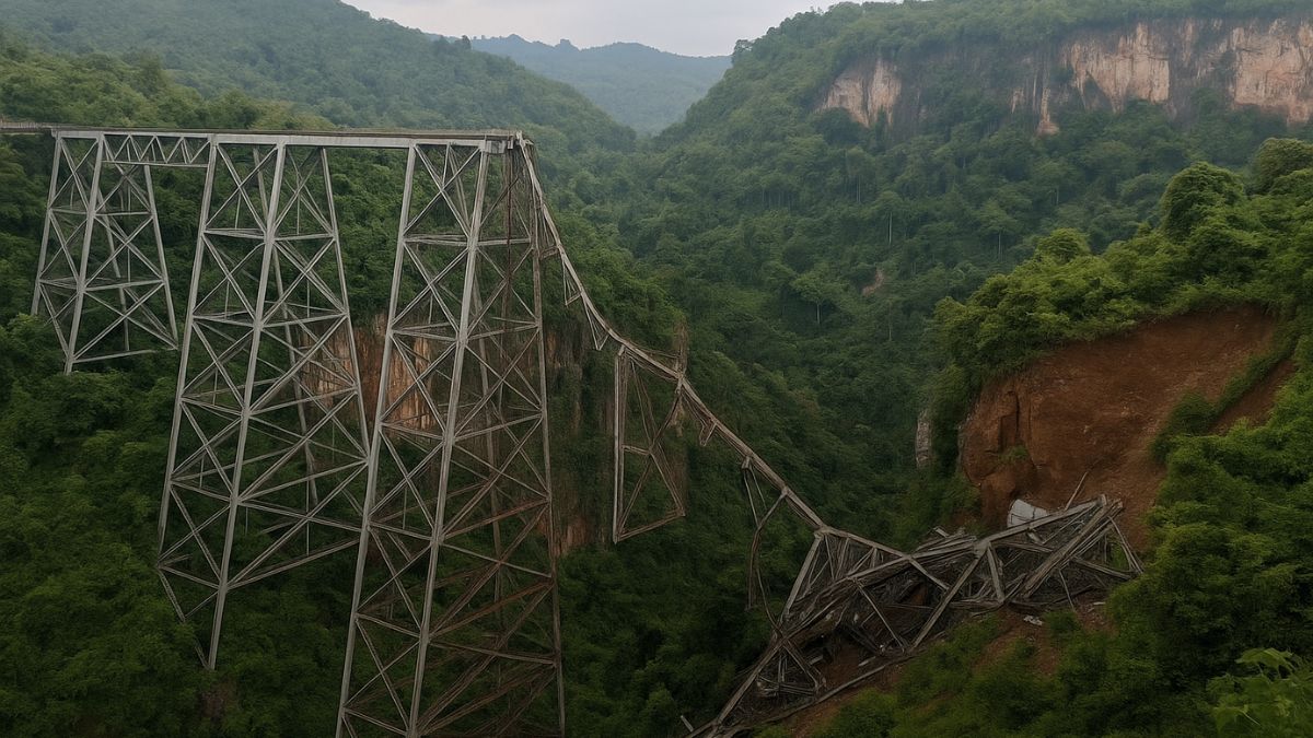 Myanmar Civil War Fighting Destroys Historic Bridge In Northern Part Of Country