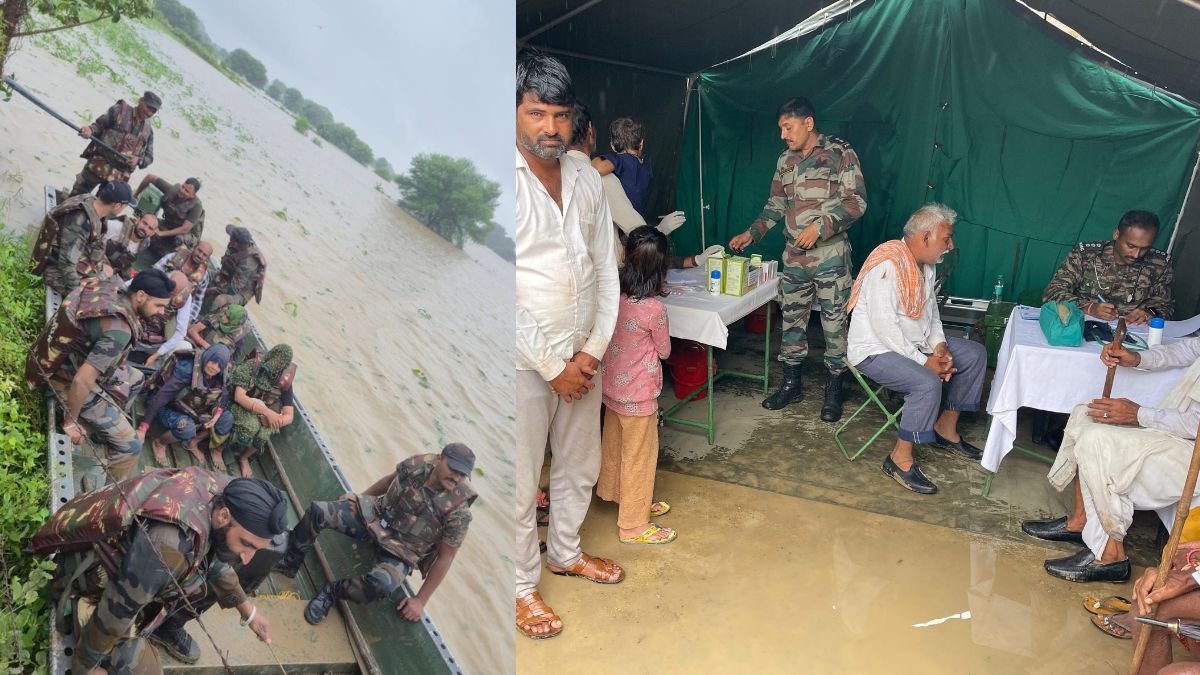 Indian Army Flood Relief Ops In Rajasthan, Madhya Pradesh, Punjab: 105 Rescued