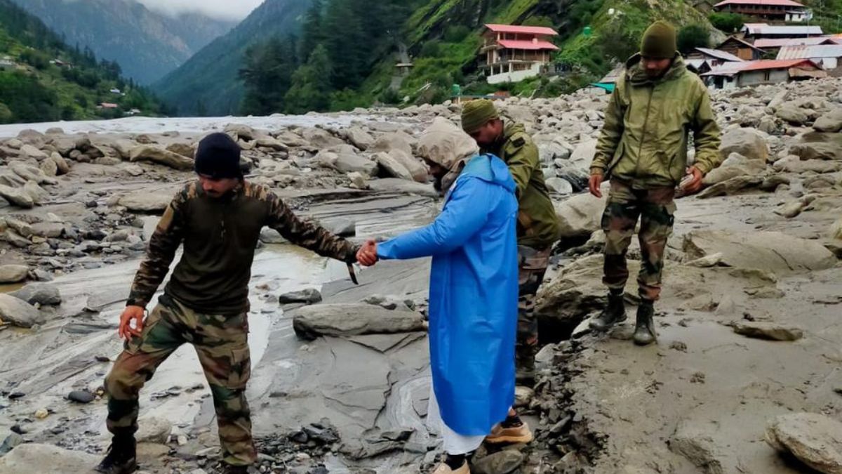 Uttarakhand Dharali Cloudburst: Over 350 Evacuated, 2 Casualties; Indian Army Restores Communication