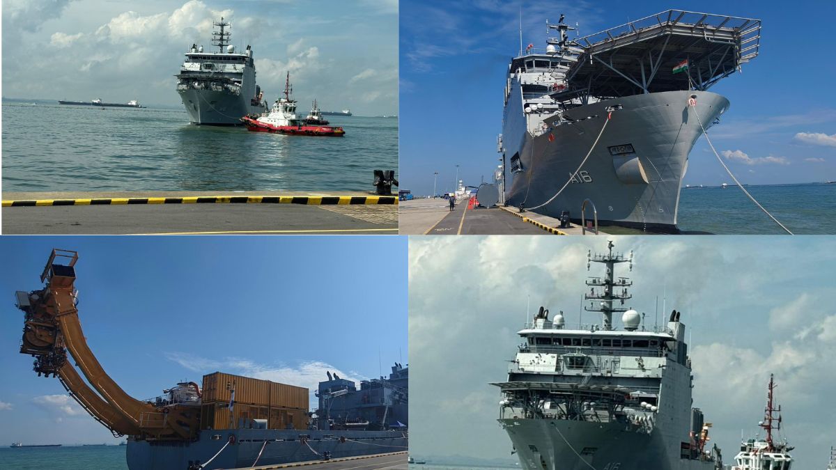 INS Nistar Makes Maiden Port Call In Singapore For Multinational Exercise Pacific Reach 2025