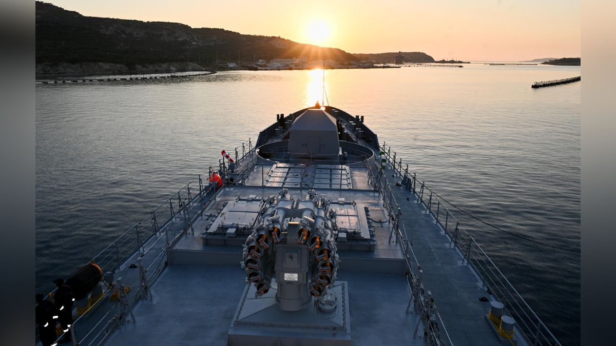 Equipped With BrahMos, India’s Last Foreign-built Warship INS Tamal Arrives At Karwar Base
