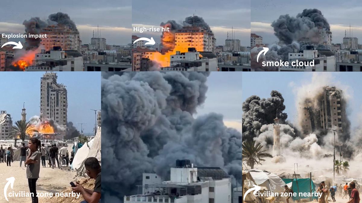 Israel Strikes Gaza High-Rise, Warns Of Expanded Assault On Hamas Infrastructure