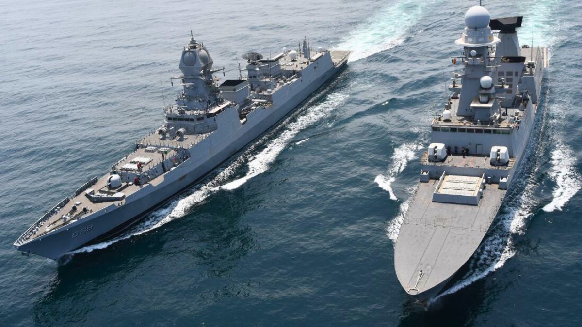 An I For An I Bolsters Naval Ties! INS Surat Steams Ahead In Passage Exercise With Italy’s Caio Duilio