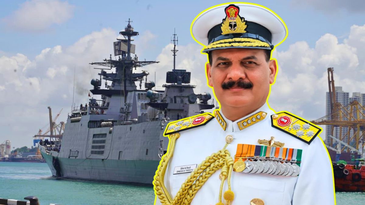 Chief Of Naval Staff Adm Dinesh Tripathi’s On 4-Day Sri Lanka Visit After INS Satpura’s Arrival In Columbo