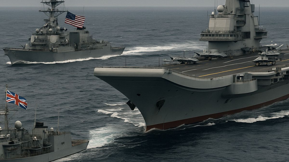 China Slams US, UK Warships In Taiwan Strait As Fujian Carrier Sails South Amid Rising Regional Tensions