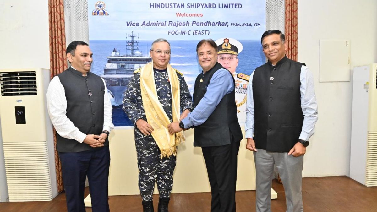 Vice Admiral Pendharkar Hails HSL’s Transformation As Key Projects Gather Pace