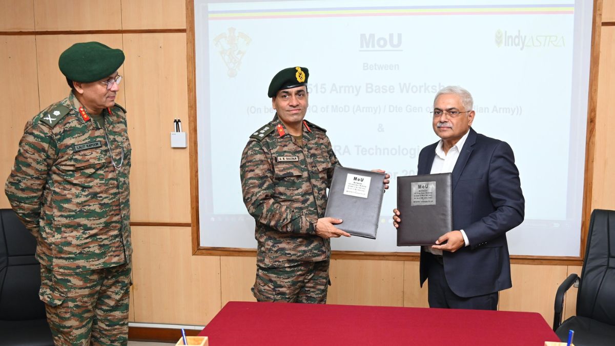 Indian Army’s 515 Base Workshop Inks MoU With IndyASTRA To Boost AI-Enabled Drone Abilities