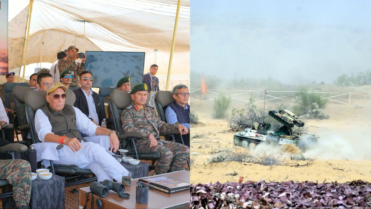 Rajnath Singh Witnesses ‘Capability Demonstration Exercise’ Involving Bhairav, Ashni Platoons In Jaisalmer