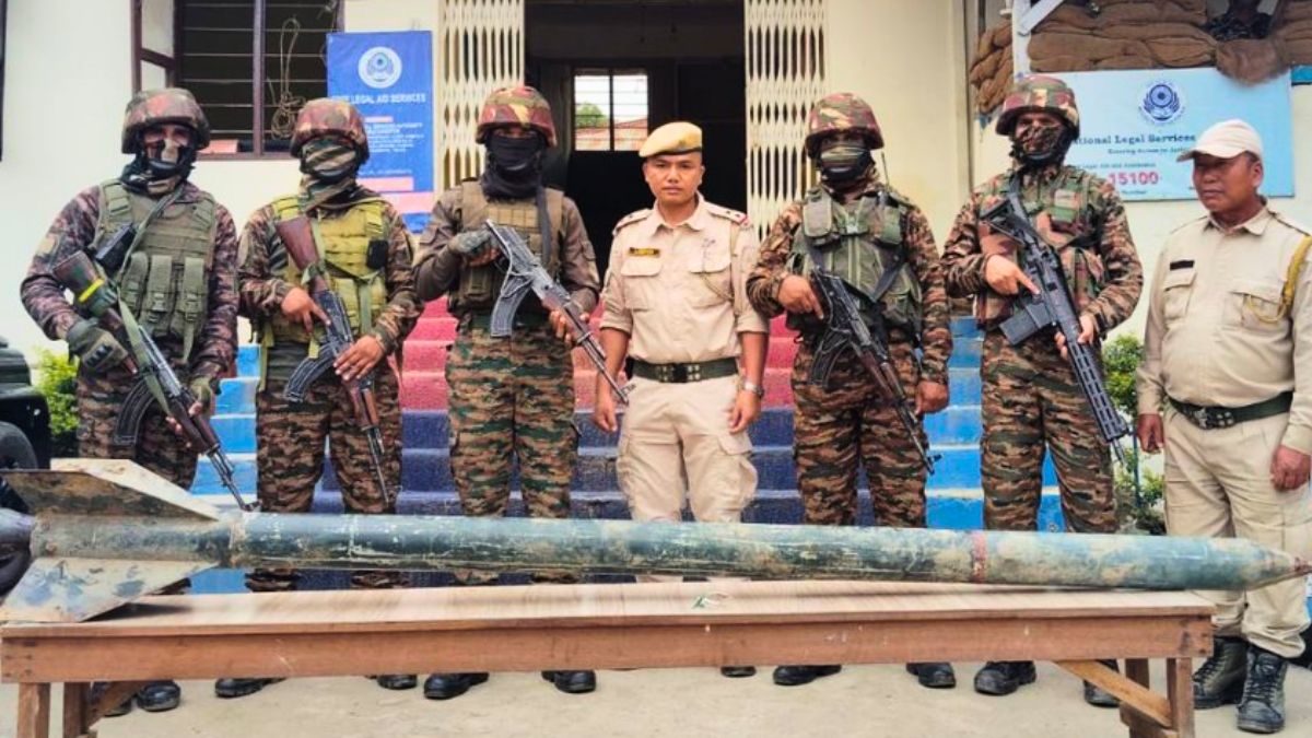 9-Feet-Long Rocket Recovered In Manipur’s Churachandpur: 200 Kg Weapon With Explosives, Detonator