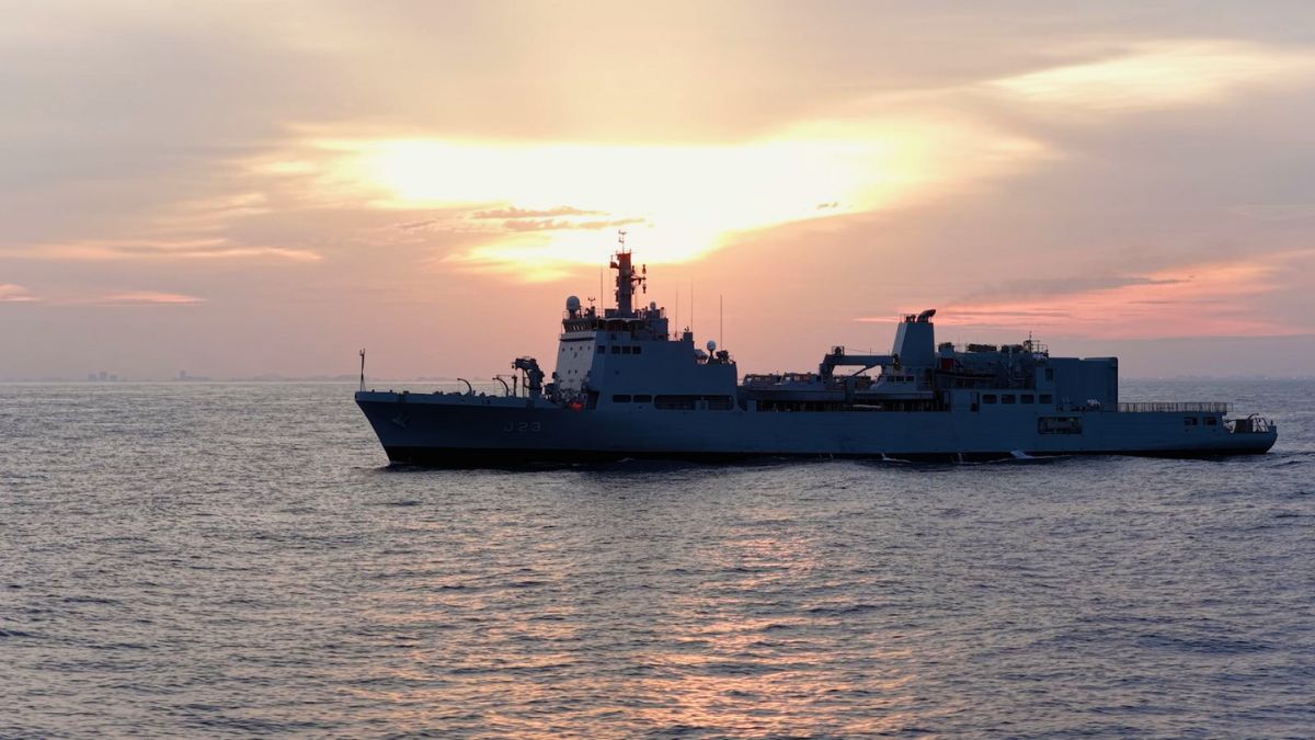As INS Ikshak Takes To The Seas, Admiral Tripathi Hails Newest Navy Warship As Embodiment Of MAHASAGAR Vision