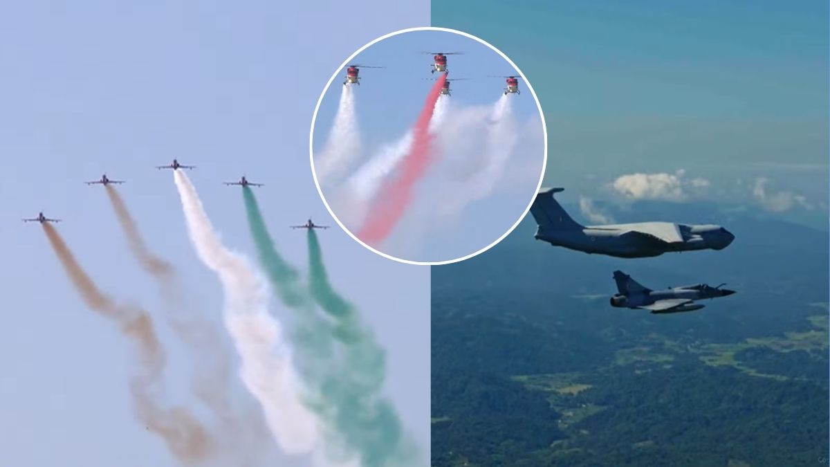 WATCH: Rafale, Tejas Fly Over Brahmaputra As IAF Marks 93rd Anniversary With Dazzling Air Show in Guwahati