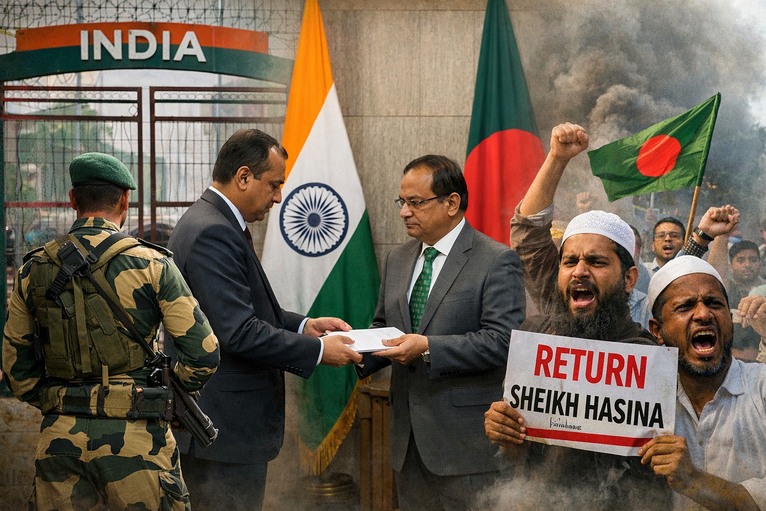 India Scales Back Visa Services, Summons Bangladesh Envoy Over Security Concerns