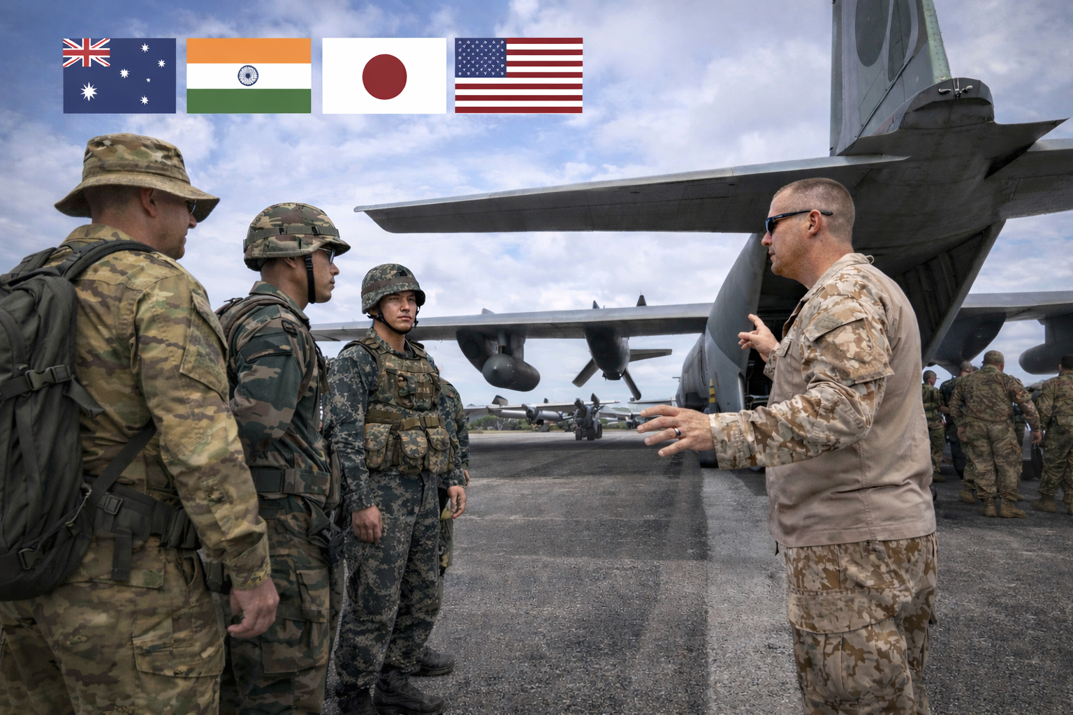 Quad Conducts First Field Training Exercise To Advance Indo-Pacific Logistics Network