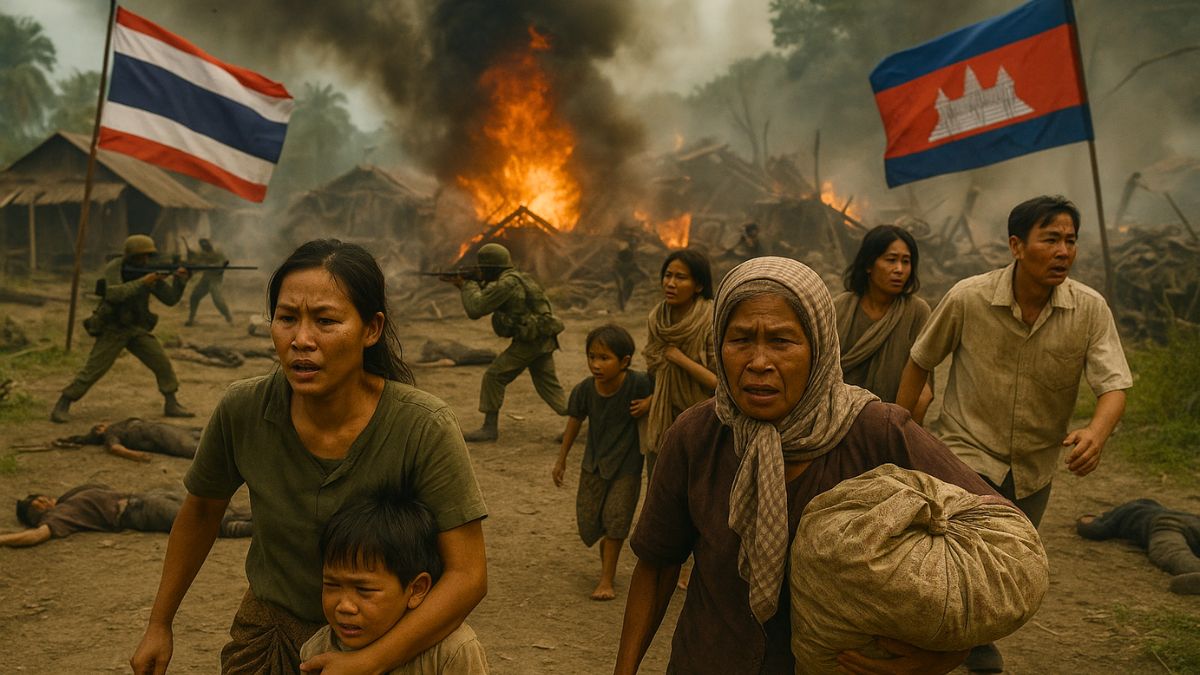 First Civilian Death In Thailand-Cambodia War; Thai Side Cuts Laos Fuel Route As Jets Strike Near Angkor Wat