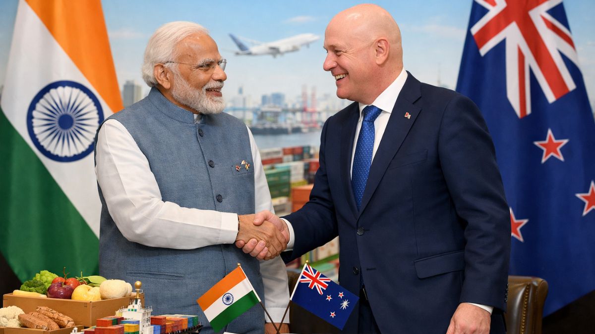 India–New Zealand FTA: 0 Duty On 100% Indian Exports, $20 Billion FDI Commitment – Modi–Luxon Deal Highlights