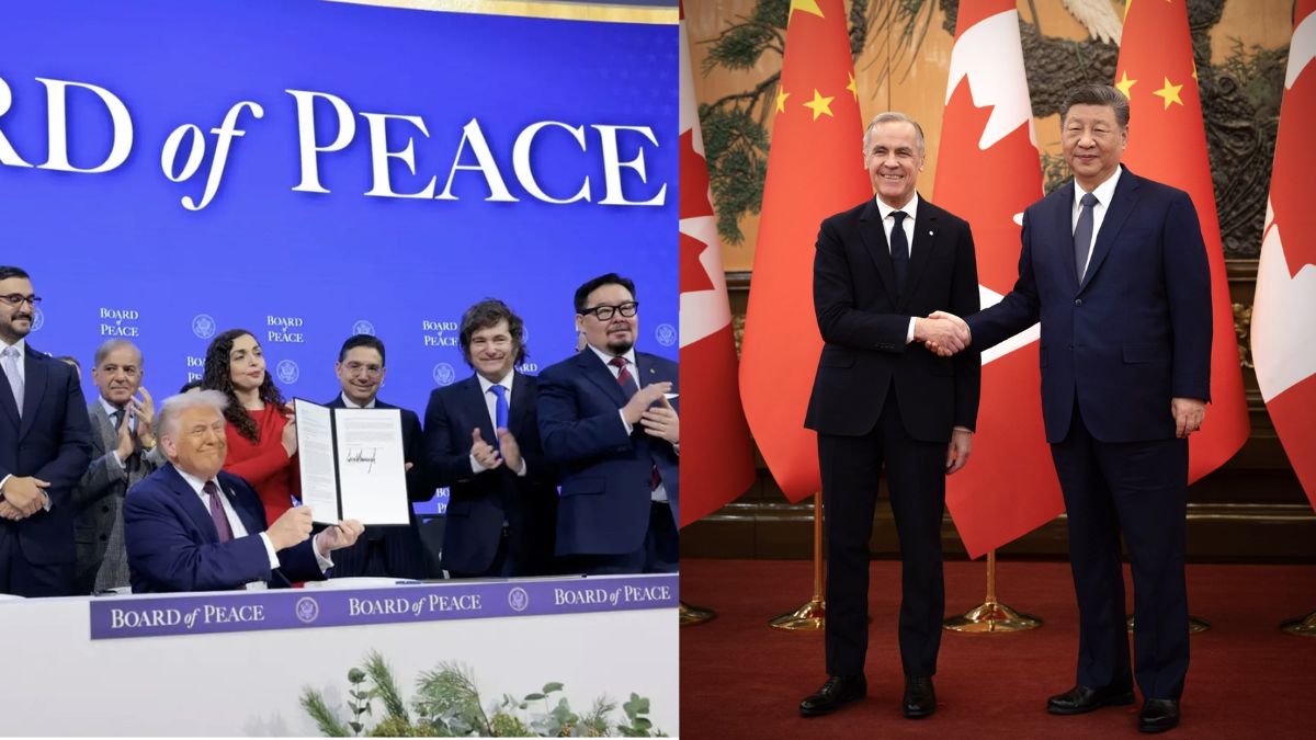 Trump Warns Carney Of 100% Tariffs Over Deal With China After Revoking ‘Board of Peace’ Invitation To Canada