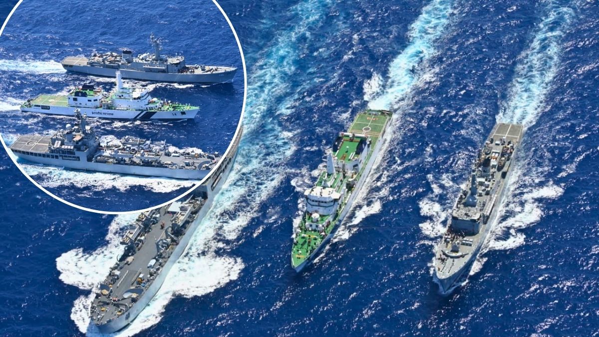 INS Tir, Shardul, Sujata and ICGS Sarathi Sail East: Navy’s First Training Squadron Heads To Southeast Asia