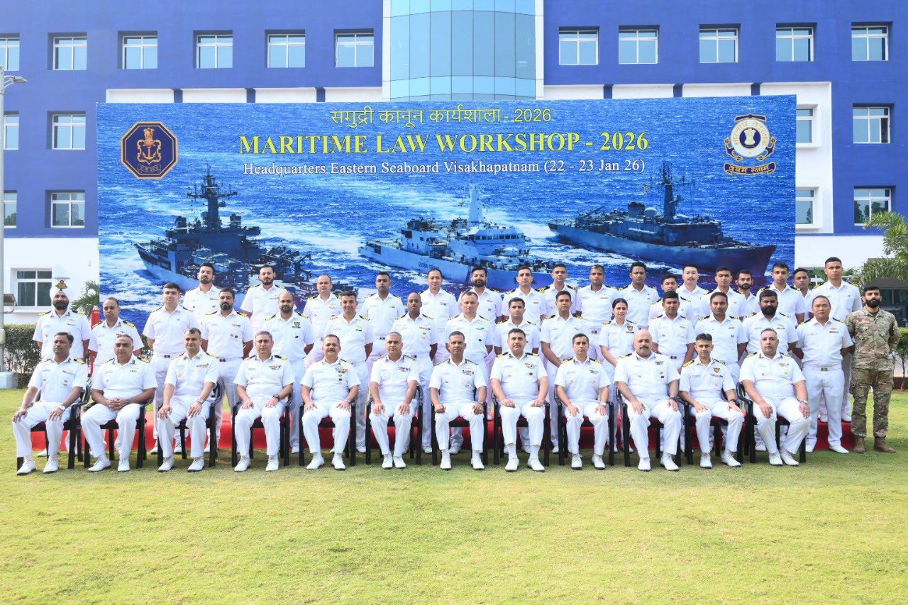 Making India’s Waters Safer: Navy–Coast Guard Law Workshop Targets Smuggling, Illegal Fishing And EEZ Threats