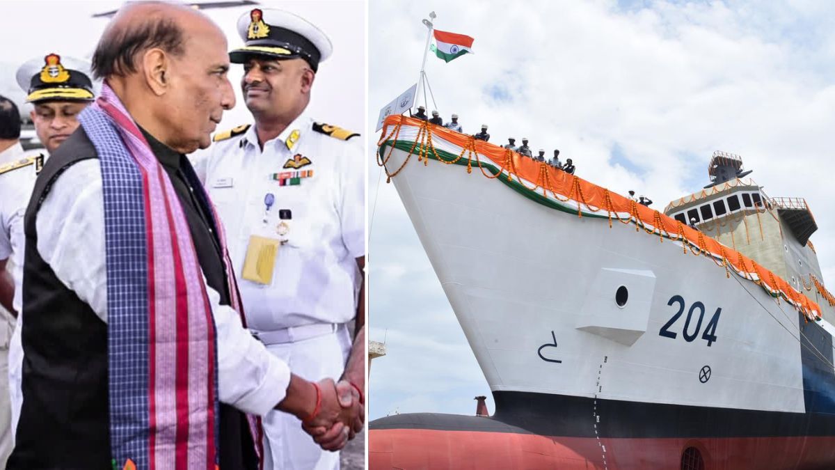 Symbol Of Collective Resolve: Rajnath Singh Commissions Samudra Pratap, India’s First Indigenous PCV