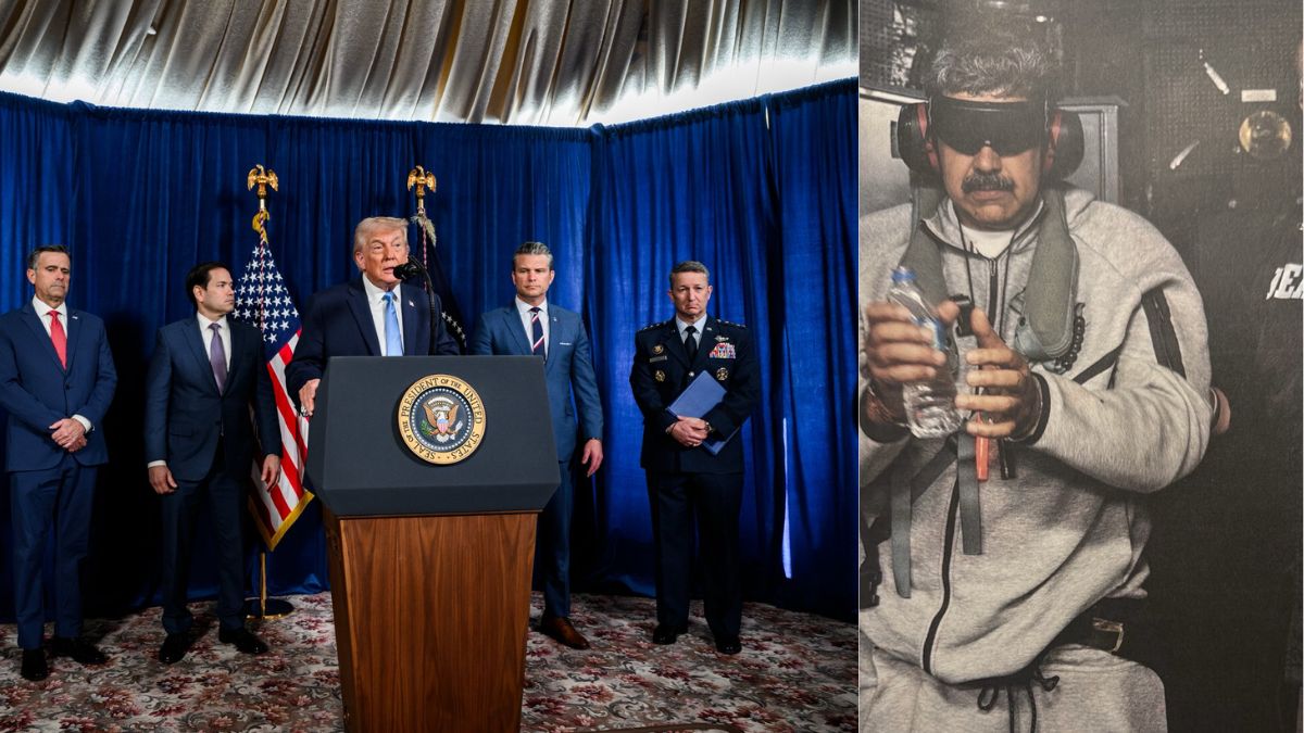 Sweatpants, Headphones On: Trump Posts Maduro’s First Picture Post Venezuela Takeover, Says US Will Fix Oil Infra