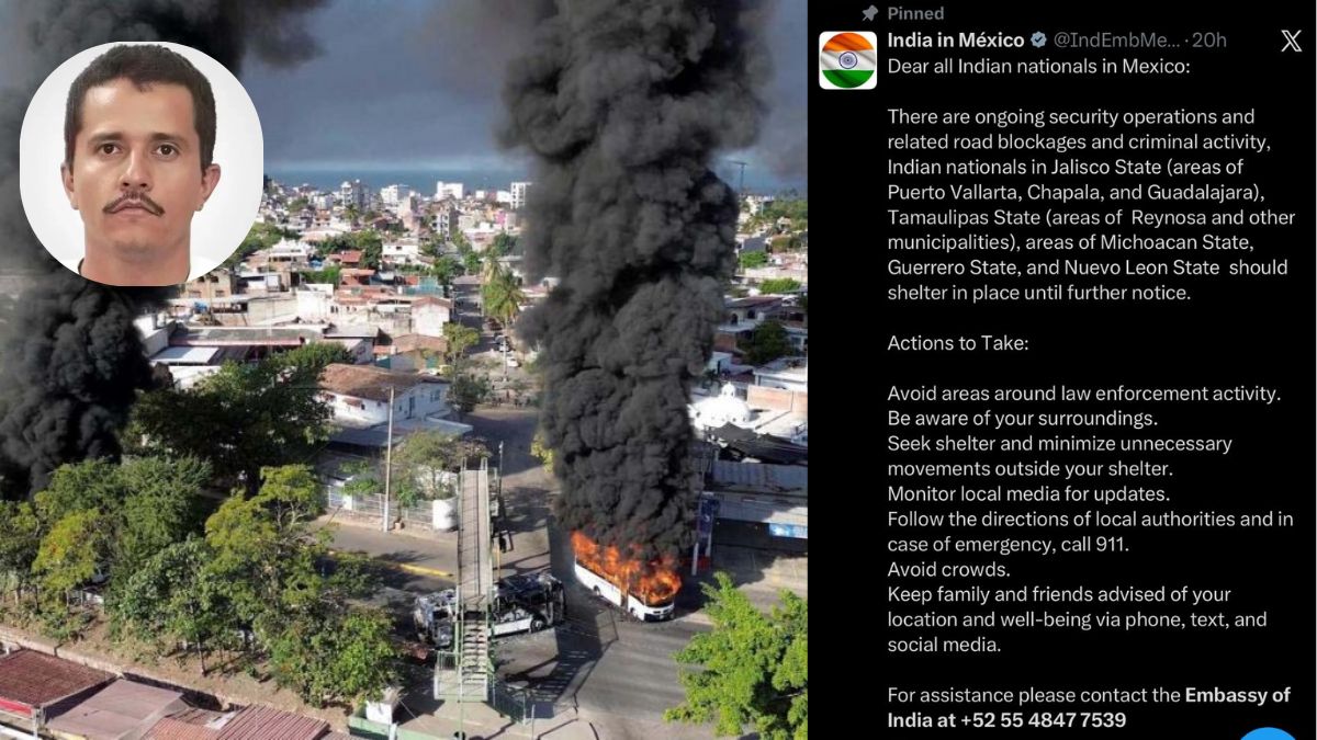 Indian Embassy In Mexico Warns Nationals To Stay Indoors After Drug Lord’s Killing in Military Action