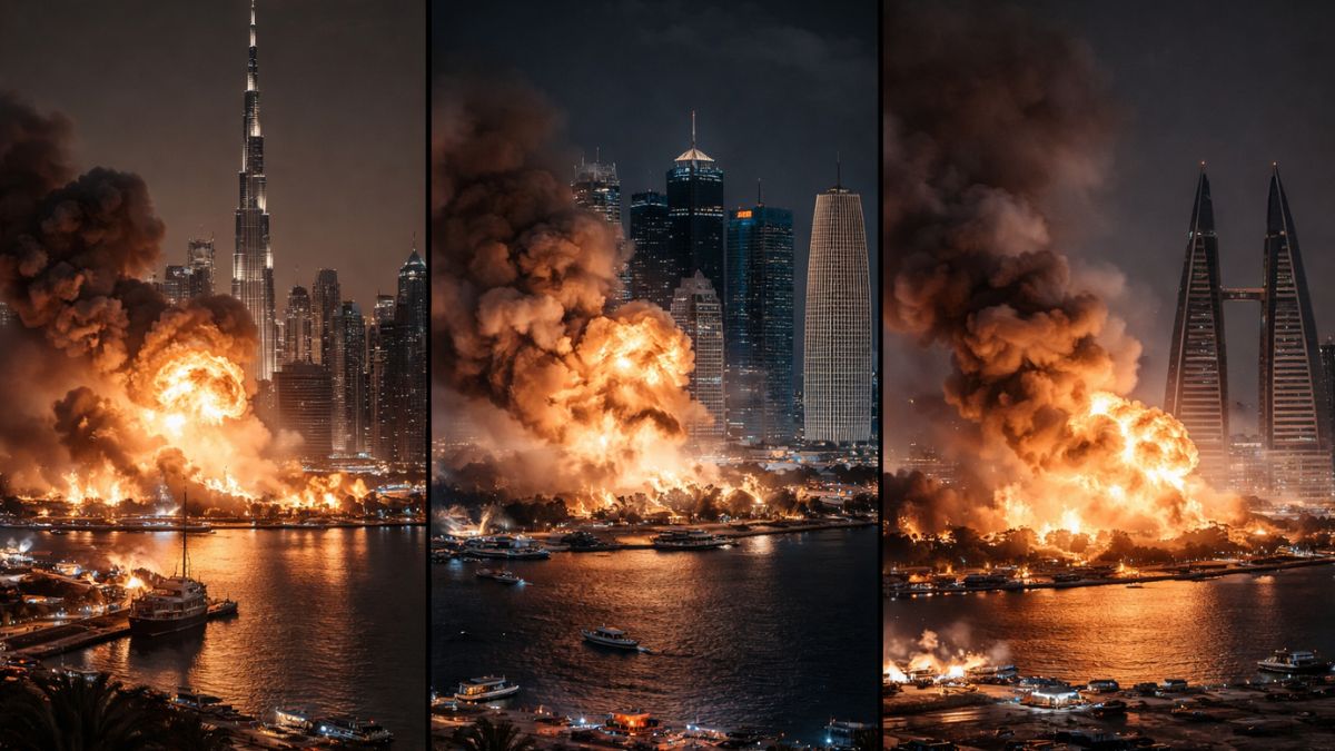 Fresh Explosions In Doha, UAE, Bahrain As Iran Strikes US Assets In Region; Chaos Engulfs Airports