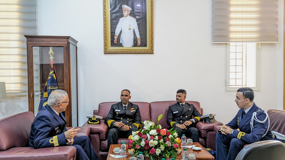 INS Sudarshini docks at Casablanca, strengthens India–Morocco naval ties