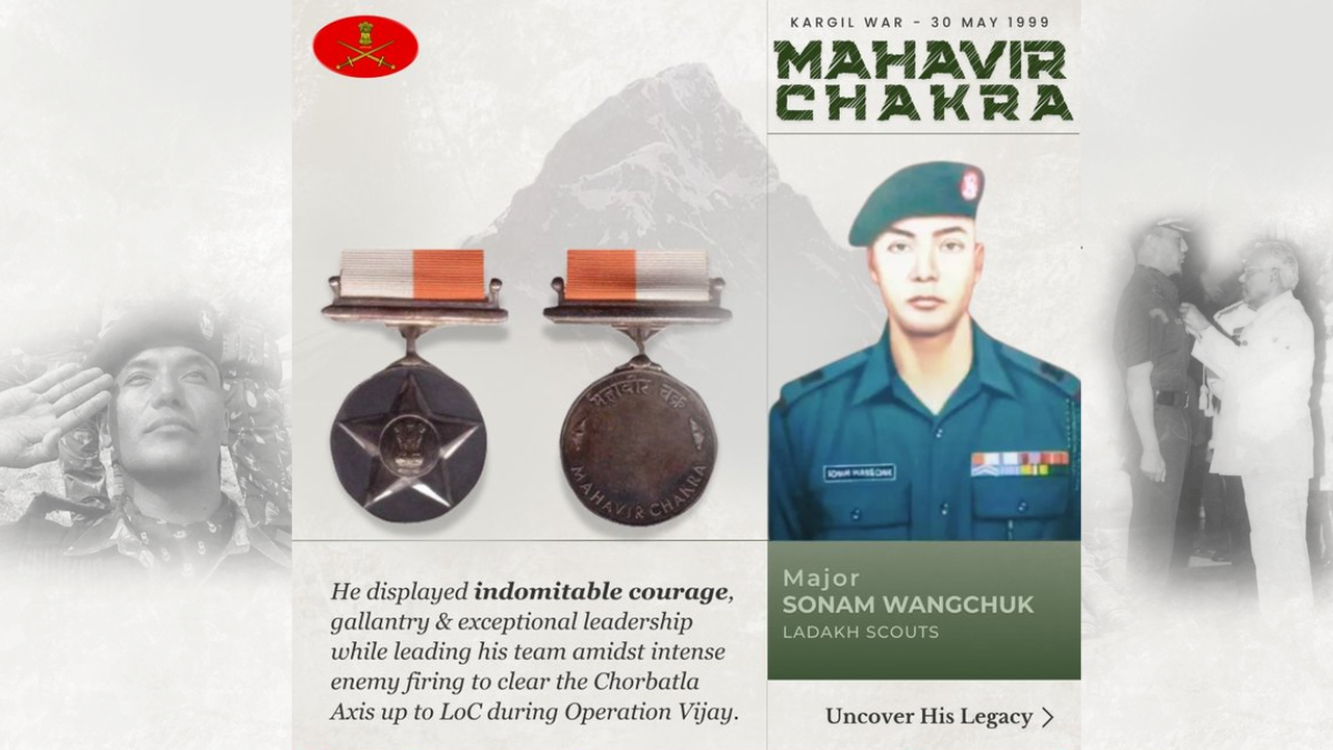 Colonel Sonam Wangchuk: The Maha Vir Chakra Hero Who Helped Secure Chorbat La in Kargil