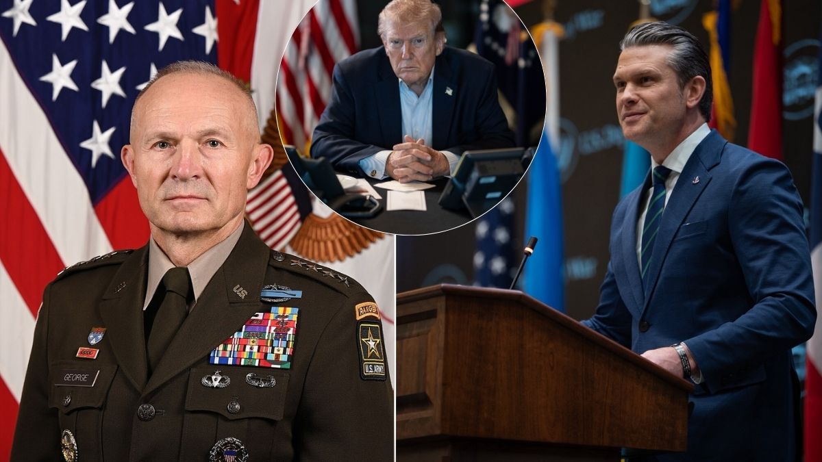 US Army Chief fired, Randy George removal, who is randy george, what happened to us army chief randy george, us army chief randy george pete hegseth, pete hegseth fires us army chief, Pentagon purge 2026, Pete Hegseth military overhaul, us army leadership shakeup, US military leadership shake-up, Iran war US strategy, Joint Chiefs dismissal, US defence news, Pentagon restructuring, global military tensions, US Army leadership crisis, West Asia conflict US military, world news